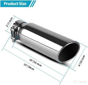 img 3 attached to YITAMOTOR Exhaust Tip Stainless Professional Replacement Parts -- Exhaust & Emissions