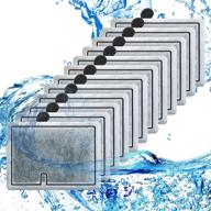 🐠 hitauing 12-pack small fish tank filters for aqueon filter cartridges - replacement cartridge for quietflow 10 and 1/2.5/5 gallon minibow aquarium filters logo