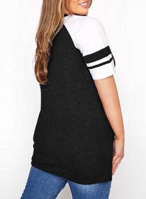 img 3 attached to Stay Casual And Comfortable This Summer With Asvivid'S Plus Size Crew Neck Tee Shirts!