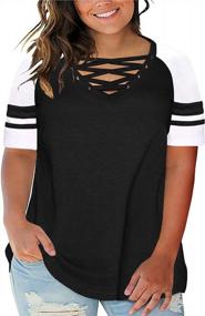 img 2 attached to Stay Casual And Comfortable This Summer With Asvivid'S Plus Size Crew Neck Tee Shirts!