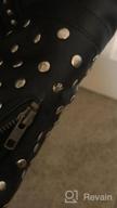 img 1 attached to Mens Brando Motorcycle Biker Leather Jacket With Rock Punk Spike Studs - LP-FACON review by Matthew Peterson