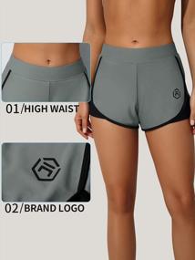 img 2 attached to High-Waisted Womens Swim Shorts By ATTRACO - Stylish Bathing Suit Bottoms For Athletic Activities