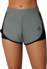 img 4 attached to High-Waisted Womens Swim Shorts By ATTRACO - Stylish Bathing Suit Bottoms For Athletic Activities