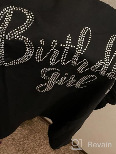 img 1 attached to RhinestoneSash Women's Birthday Girl Shirt - Birthday Squad Crew T-shirt for Women - Ideal Birthday Shirts for Women review by Mike Sevenfourgd