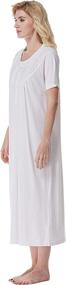 img 1 attached to Keyocean Womens Nightgowns Cotton Sleepwear Women's Clothing - Lingerie, Sleep & Lounge