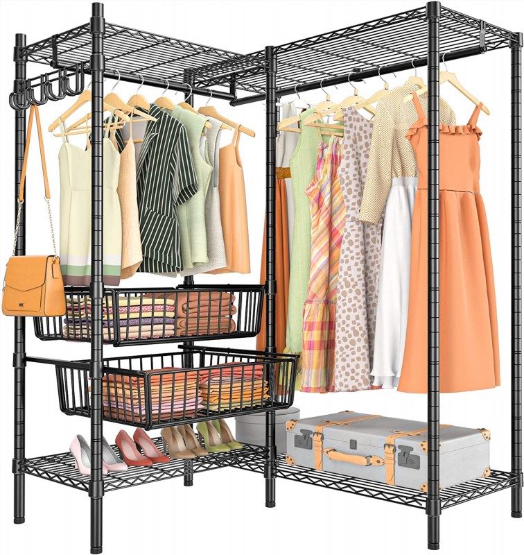 Vipek V10 Wire Garment Rack 5 Tiers Heavy Duty Clothes Rack, Large