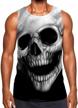 men's funny 3d print tank top: cool graphic gym workout sleeveless t-shirts by kyku logo