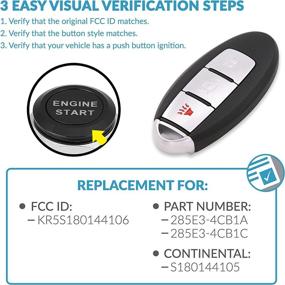 img 2 attached to Keyless2Go Replacement Proximity KR5S180144106 285E3 4CB1A Interior Accessories