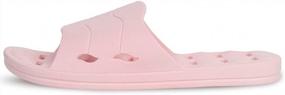 img 2 attached to FINLEOO Shower Slippers: Quick-Drying, Soft Sole Open Toe House Slippers For Men And Women