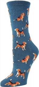 img 1 attached to American Beagle Bamboo Blend Crew Socks By MeMoi For Comfortable And Sustainable Style
