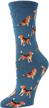american beagle bamboo blend crew socks by memoi for comfortable and sustainable style logo