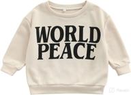 👶 bubba/sis letter sweatshirt pullover - warm, long sleeve t-shirt tops for baby boys and girls - trendy fall/winter clothes logo