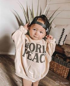 img 3 attached to 👶 BUBBA/SIS Letter Sweatshirt Pullover - Warm, Long Sleeve T-Shirt Tops for Baby Boys and Girls - Trendy Fall/Winter Clothes