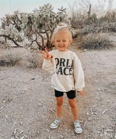 img 2 attached to 👶 BUBBA/SIS Letter Sweatshirt Pullover - Warm, Long Sleeve T-Shirt Tops for Baby Boys and Girls - Trendy Fall/Winter Clothes