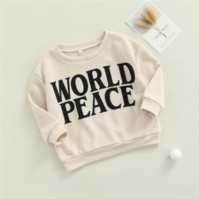 img 1 attached to 👶 BUBBA/SIS Letter Sweatshirt Pullover - Warm, Long Sleeve T-Shirt Tops for Baby Boys and Girls - Trendy Fall/Winter Clothes