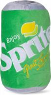 подушка-плед "sprite can classic green 14 x 8" из мягкого плюша mark feldstein &amp; associates. логотип