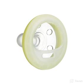 img 3 attached to 🍼 Tommee Tippee Breast-Like Pacifier Night: Glow in The Dark, Skin-Like Texture, BPA-Free, 6-18m, 4-Count - Blue/Yellow