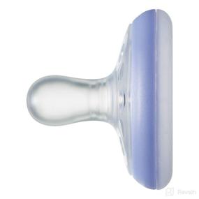 img 2 attached to 🍼 Tommee Tippee Breast-Like Pacifier Night: Glow in The Dark, Skin-Like Texture, BPA-Free, 6-18m, 4-Count - Blue/Yellow