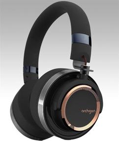 img 4 attached to 🎧 Archgon Delicato High-Resolution Audio Headphones – Gun Metal Gold/Black Wired Over Ear Headphones for Professionals with Noise Isolation