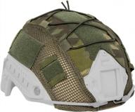 onetigris multicam helmet cover for fast helmets in size m/l and l/xl - protect your headgear with cloth cover in multicam print логотип