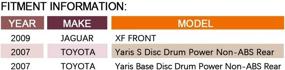 img 1 attached to 🚗 DRIVESTAR 512371 Rear Wheel Hub & Bearing Assembly - Fits 2007 Toyota Yaris, 2009 Jaguar XF (4 Lug Non-ABS) - Pair