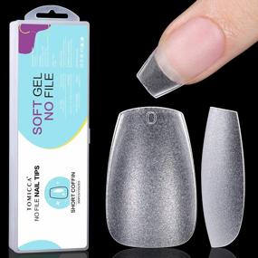 img 4 attached to 360PCS TOMICCA Full Matte Coffin Gel Nail Tips In 15 Sizes - Pre-Shaped, Full Cover False Nail Extensions Without Filing Required