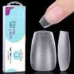 360pcs tomicca full matte coffin gel nail tips in 15 sizes - pre-shaped, full cover false nail extensions without filing required logo