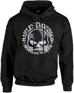 👕 stylish harley-davidson men's sweatshirt: willie g skull h-d pullover in sleek black logo