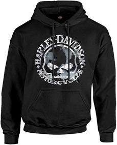 img 3 attached to 👕 Stylish Harley-Davidson Men's Sweatshirt: Willie G Skull H-D Pullover in Sleek Black