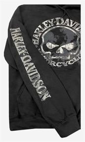 img 1 attached to 👕 Stylish Harley-Davidson Men's Sweatshirt: Willie G Skull H-D Pullover in Sleek Black