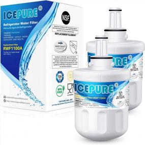 img 4 attached to ICEPURE DA29-00003G Refrigerator Water Filter Replacement For Samsung DA29-00003B DA29-00003A DA29-00003D, Aqua-Pure Plus HAFCU1 RSG257AARS RFG237AARS RFG297AARS RS22HDHPNSR WF289 WSS-1 RWF1100A 2PACK