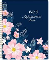 2023 hourly appointment book - jan.-dec. 2023 planner, 8" x 10", twin-wire binding, lay-flat, ideal for scheduling with hourly intervals logo