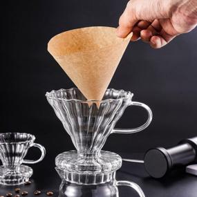 img 2 attached to Experience Perfect Coffee With YOLIFE Glass Pour Over Dripper And Paper Filters Set