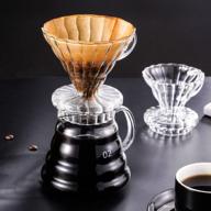 experience perfect coffee with yolife glass pour over dripper and paper filters set logo