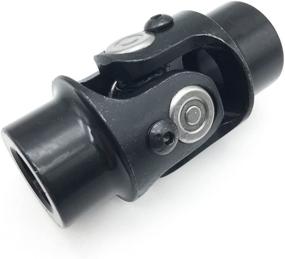 img 4 attached to Ensun 0.75 Round x 0.75 Round Black Single Steering Shaft Universal Joint | Max Working Angle 35° | Length 83mm (3.25 Inch)