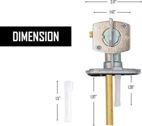 img 2 attached to UTSAUTO Fuel Tank Petcock Valve - Yamaha YFS200 YFM250 YFM350 YFM400 YFM600 YFZ350 YFZ450 Suzuki DRZ400 FZR600 LT80 LTZ250 LTZ400 Raptor 660 Wolverine Banshee 350 Grizzly Blaster