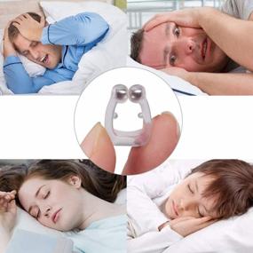 img 2 attached to 2 Pcs Professional Silicone Magnetic Anti Snore Nose Clip - Effective & Easy Stop Snoring Solution Sleeping Aid For Men & Women.