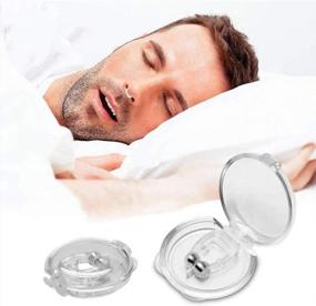 img 1 attached to 2 Pcs Professional Silicone Magnetic Anti Snore Nose Clip - Effective & Easy Stop Snoring Solution Sleeping Aid For Men & Women.