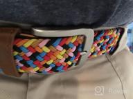img 1 attached to Elevate your Style with CP002 Men's Accessories: Elastic Braided Leather Belts in Vibrant Stretch Colors review by Bob Trapp