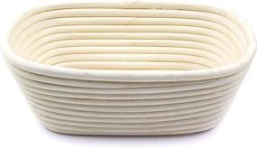 img 2 attached to Handwoven Rattan Cane Bread Proofing Basket Banneton For Artisan Bakers - 1-Pound Oval Brotform, 10 X 7 X 3.75 Inches - Perfect Baking Supply For Beginners And Professionals By Vollum