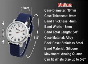img 3 attached to Blekon Original Nurse Watch Resistant Women's Watches at Wrist Watches