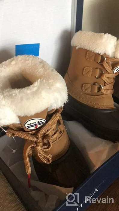 img 1 attached to Nautica Kids Duck Boot Winter Shoe - Waterproof for Boys and Girls (Big Kid, Little Kid, Toddler) review by Ronald Dimatulac