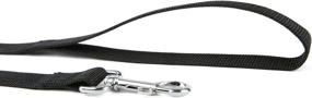 img 2 attached to 🐾 Premium Quality Strong Durable Nylon Dog Training Leash, 4FT/5FT/6FT Long, 5/8 inch 3/4 inch 1 inch Wide, for Small and Medium Dogs - Black