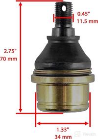 img 3 attached to 🔧 Caltric Two Ball Joints for Honda 500 TRX500FA Foreman Rubicon TRX-500FA (2001-2007)