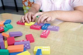 img 1 attached to 🎲 Enhance Playtime with Chenille Kraft WonderFoam Dominoes: Quality Pieces for Endless Fun