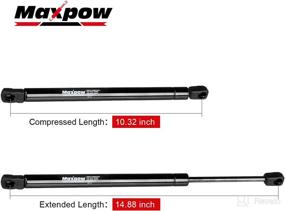 img 3 attached to Maxpow Front Hood Lift Supports - Compatible with Murano 2009-2014 - High-Quality Struts and Dampers