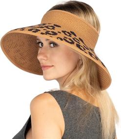 img 4 attached to Stay Stylish And Sun-Protected With Our Women'S Foldable Straw Hats For The Beach, Adjustable And Packable With A Wide Brim Cap!