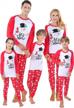 plaid christmas sleepwear set for family - matching deer pajamas for women, men, and kids - xmas clothes for a cozy holiday logo