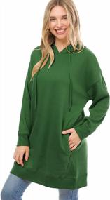 img 3 attached to Oversized Fleece Hoodie Sweatshirts For Women - Casual Loose Pullover Tunic With Long Sleeves (Sizes S-3X)