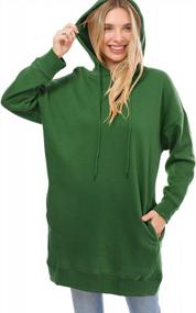img 4 attached to Oversized Fleece Hoodie Sweatshirts For Women - Casual Loose Pullover Tunic With Long Sleeves (Sizes S-3X)